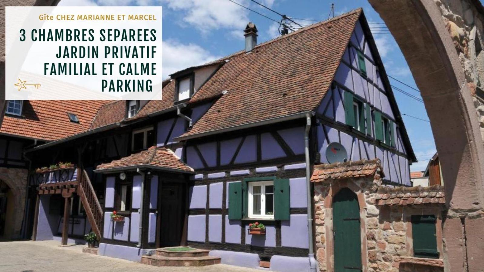 Gite Marcel Et Marianne Jardin Et Parking Privatifs Ebersheim Exterior photo